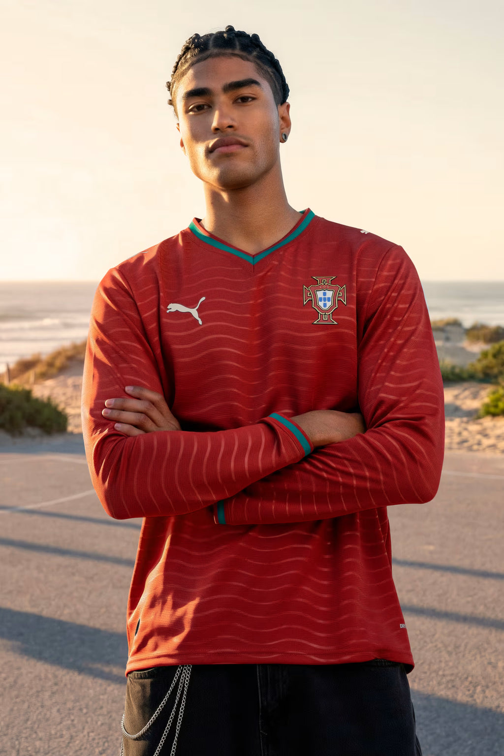 Portugal (Mundial 2026) – Jersey Local Manga Larga Premium