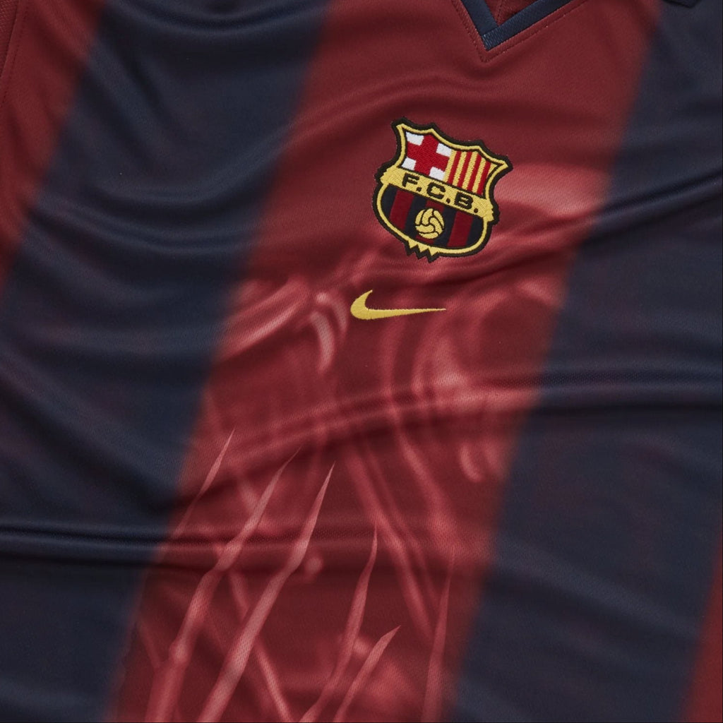 Travis Scott X FC Barcelona Retro Skeleton Jersey 00/01