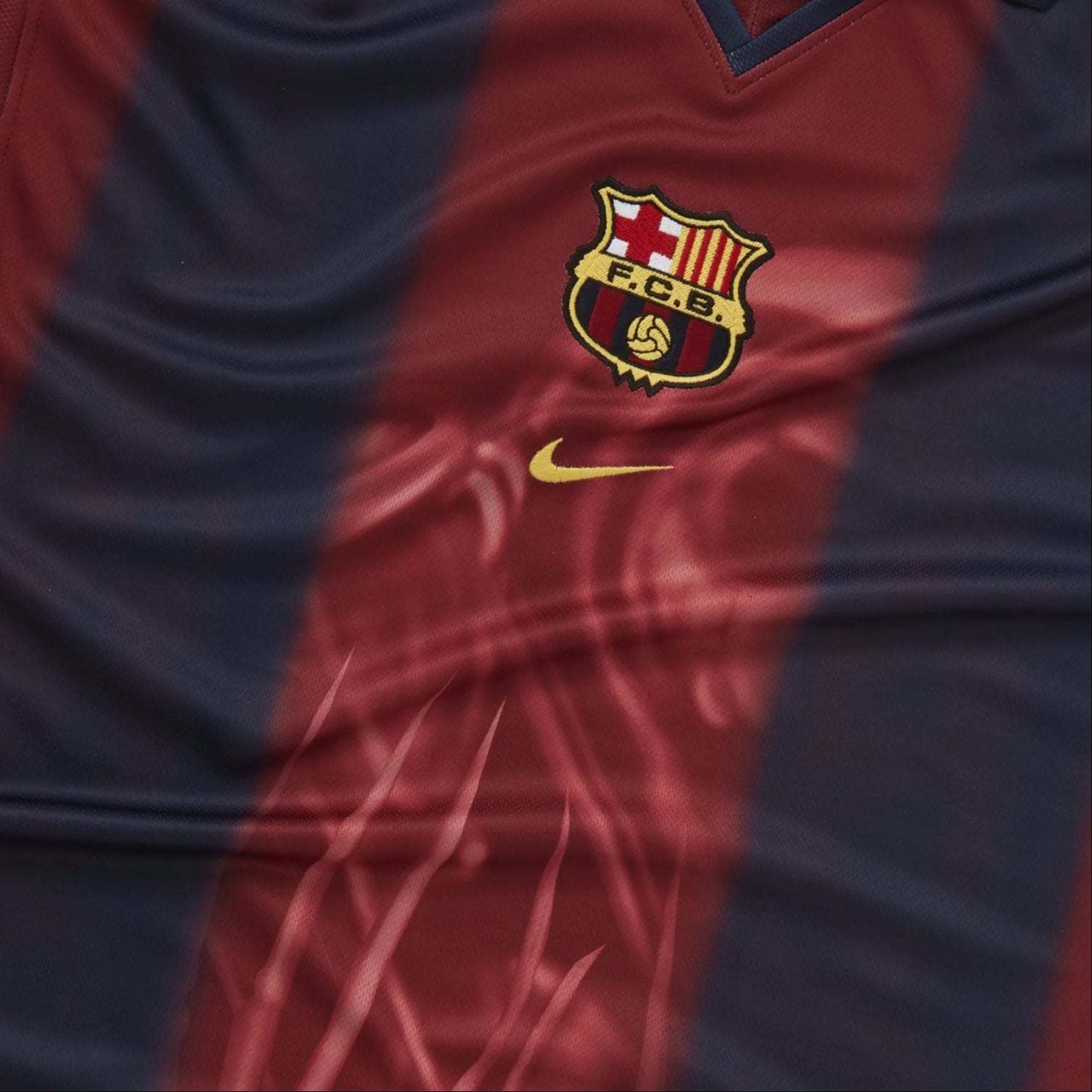 Travis Scott X FC Barcelona Retro Skeleton Jersey 00/01