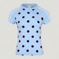 Playera adidas Polka Dot Slim mujer color azul cielo con lunares