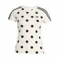 Playera adidas Polka Dot Slim mujer color blanco roto con lunares